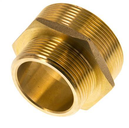 G 2'' x G 1 1/2'' Brass Double Nipple 16 Bar