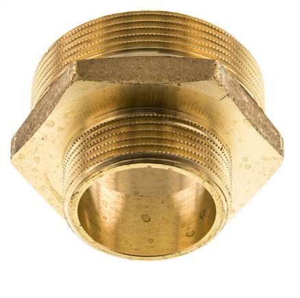 G 2'' x G 1 1/4'' Brass Double Nipple 16 Bar