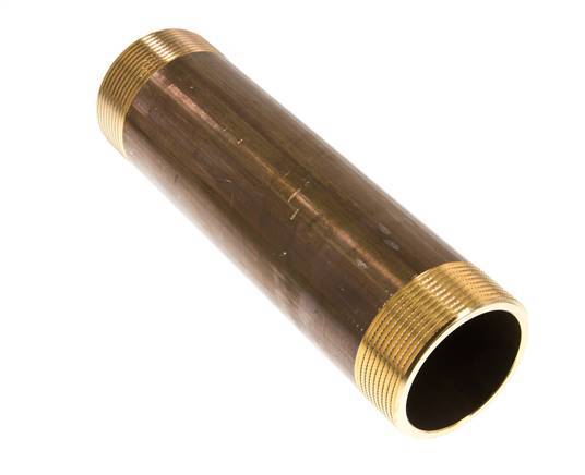 G 2'' Brass Double Pipe Nipple 16 Bar DIN 2982 - 200mm