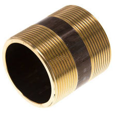 G 2'' Brass Double Pipe Nipple 16 Bar DIN 2982 - 60mm