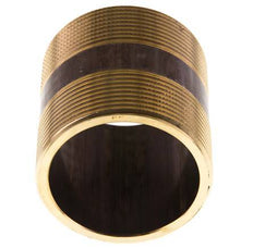 G 2'' Brass Double Pipe Nipple 16 Bar DIN 2982 - 60mm