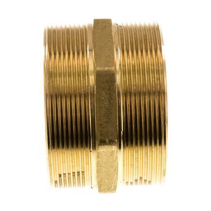 G 3'' Brass Double Nipple 16 Bar