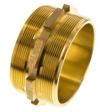 G 4'' Brass Double Nipple 16 Bar