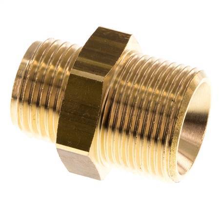 M24x1.5 x G 1/2'' Brass Double Nipple 16 Bar