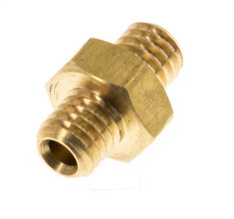 M5 Brass Double Nipple 16 Bar [10 Pieces]