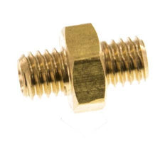 M5 Brass Double Nipple 16 Bar [10 Pieces]