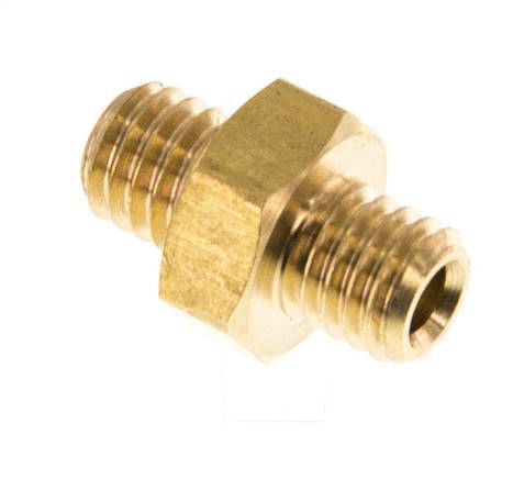 M5 Brass Double Nipple 16 Bar [10 Pieces]