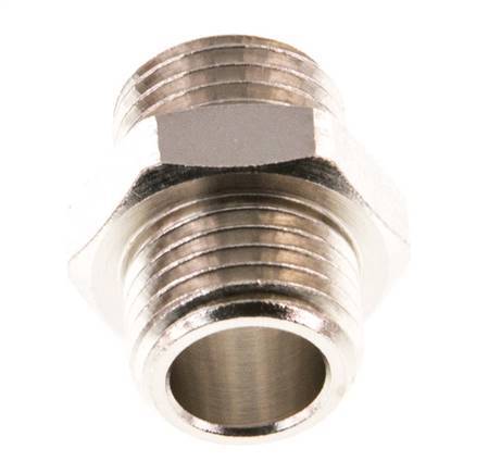 G 1/4'' Nickel plated Brass Double Nipple 16 Bar [5 Pieces]