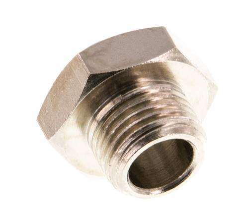 G 1/8'' x M5 Nickel plated Brass Double Nipple 16 Bar [10 Pieces]