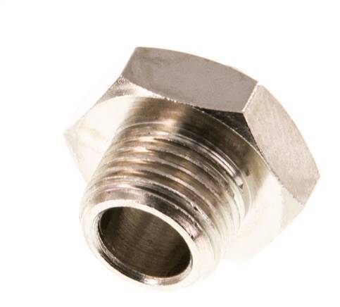 G 1/8'' x M5 Nickel plated Brass Double Nipple 16 Bar [10 Pieces]