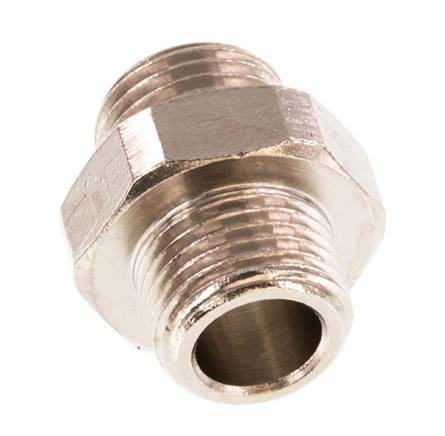 G 1/8'' Nickel plated Brass Double Nipple 16 Bar [5 Pieces]