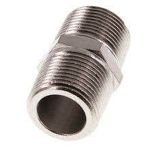 3/4'' NPT x R 3/4'' Nickel plated Brass Double Nipple 60 Bar