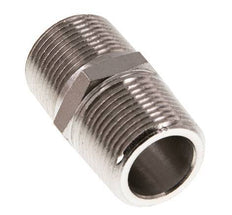 3/4'' NPT x R 3/4'' Nickel plated Brass Double Nipple 60 Bar