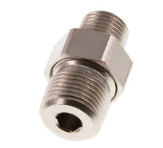 R 3/8'' x R 1/4'' Nickel plated Brass Double Nipple 3-pieces with Conically sealing 16 Bar [2 Pieces]