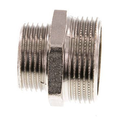 G 1 1/4'' x G 1'' Nickel plated Brass Double Nipple 16 Bar