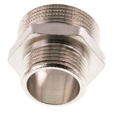 G 1 1/4'' x G 1'' Nickel plated Brass Double Nipple 16 Bar