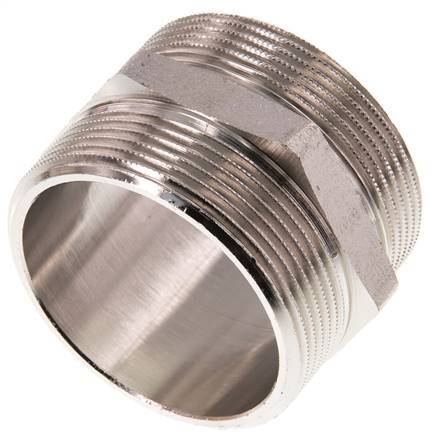 G 2'' Nickel plated Brass Double Nipple 16 Bar