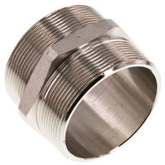 G 2 1/2'' Nickel plated Brass Double Nipple 16 Bar