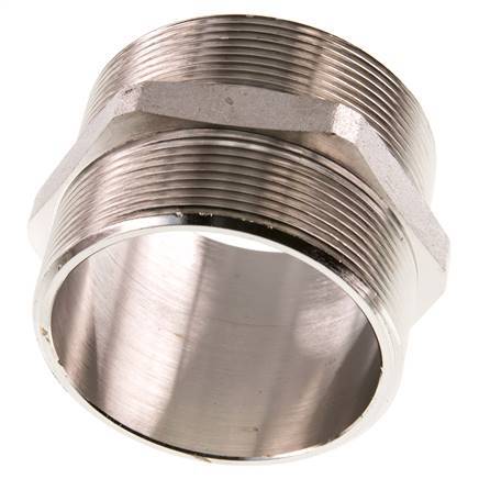 G 2 1/2'' Nickel plated Brass Double Nipple 16 Bar