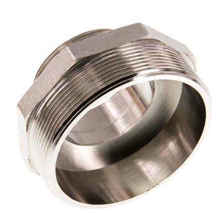 G 3'' x G 2'' Nickel plated Brass Double Nipple 16 Bar
