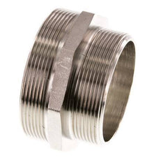 G 3'' x G 2 1/2'' Nickel plated Brass Double Nipple 16 Bar