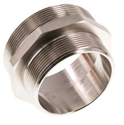 G 3'' x G 2 1/2'' Nickel plated Brass Double Nipple 16 Bar