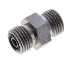 UNF 9/16''-18 Zinc plated Steel Double Nipple ORFS 630 Bar - Hydraulic [2 Pieces]