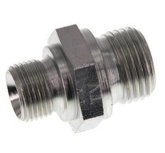 G 1/2'' x G 3/8'' Zinc plated Steel Double Nipple 400 Bar - Hydraulic [2 Pieces]