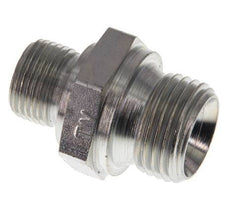 G 1/2'' x G 3/8'' Zinc plated Steel Double Nipple 400 Bar - Hydraulic [2 Pieces]