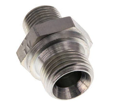 G 1/2'' x G 3/8'' Zinc plated Steel Double Nipple 400 Bar - Hydraulic [2 Pieces]