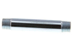 R 1/2'' Zinc plated Steel Double Pipe Nipple 50 Bar DIN 2982 - 120mm [5 Pieces]