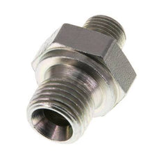 G 1/4'' x G 1/8'' Zinc plated Steel Double Nipple 400 Bar - Hydraulic [5 Pieces]