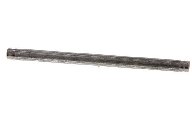 R 1/4'' Zinc plated Steel Double Pipe Nipple 50 Bar DIN 2982 - 200mm [2 Pieces]