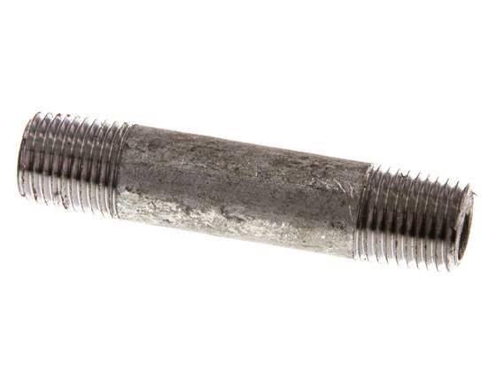 R 1/4'' Zinc plated Steel Double Pipe Nipple 50 Bar DIN 2982 - 60mm [2 Pieces]
