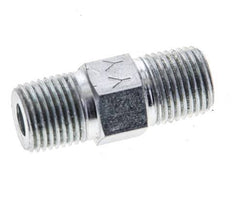 1/8'' NPT Zinc plated Steel Double Nipple 345 Bar - Hydraulic [2 Pieces]
