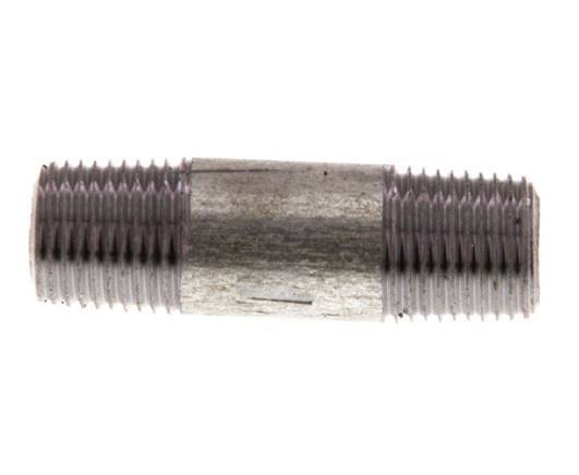 R 1/8'' Zinc plated Steel Double Pipe Nipple 50 Bar DIN 2982 - 30mm