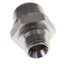 G 3/4'' x G 1/2'' Zinc plated Steel Double Nipple 400 Bar - Hydraulic