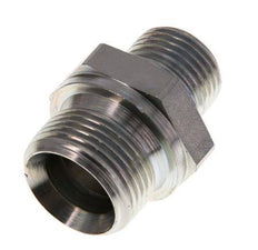 G 3/4'' x G 1/2'' Zinc plated Steel Double Nipple 400 Bar - Hydraulic