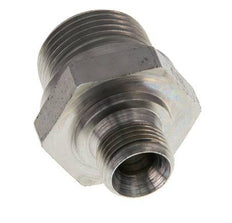 G 3/4'' x G 3/8'' Zinc plated Steel Double Nipple 400 Bar - Hydraulic