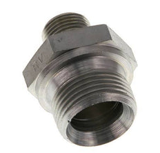 G 3/4'' x G 3/8'' Zinc plated Steel Double Nipple 400 Bar - Hydraulic