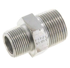 3/4'' NPT x 1'' NPT Zinc plated Steel Double Nipple 140 Bar - Hydraulic