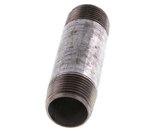 R 3/4'' Zinc plated Steel Double Pipe Nipple 50 Bar DIN 2982 - 80mm [5 Pieces]