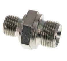 G 3/8'' x G 1/4'' Zinc plated Steel Double Nipple 400 Bar - Hydraulic [2 Pieces]