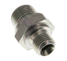 G 3/8'' x G 1/4'' Zinc plated Steel Double Nipple 400 Bar - Hydraulic [2 Pieces]