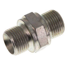 G 3/8'' Zinc plated Steel Double Nipple 400 Bar - Hydraulic [2 Pieces]