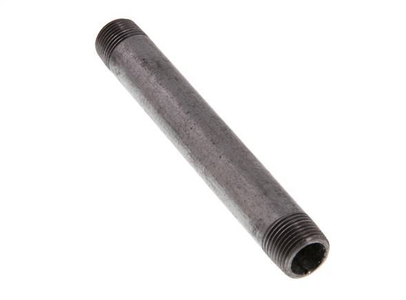 R 3/8'' Zinc plated Steel Double Pipe Nipple 50 Bar DIN 2982 - 120mm [2 Pieces]