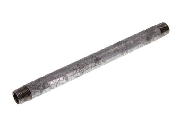 R 3/8'' Zinc plated Steel Double Pipe Nipple 50 Bar DIN 2982 - 200mm [2 Pieces]