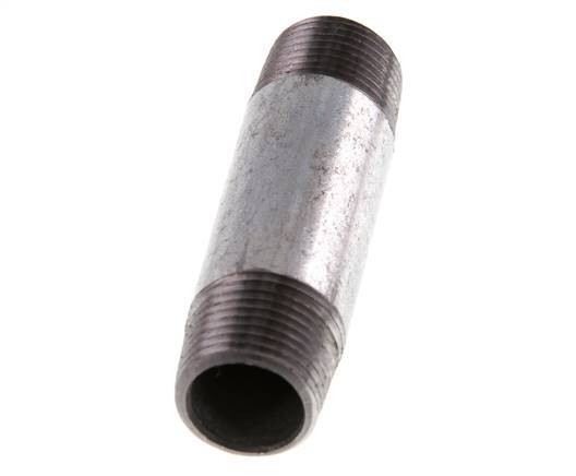 R 3/8'' Zinc plated Steel Double Pipe Nipple 50 Bar DIN 2982 - 60mm [2 Pieces]