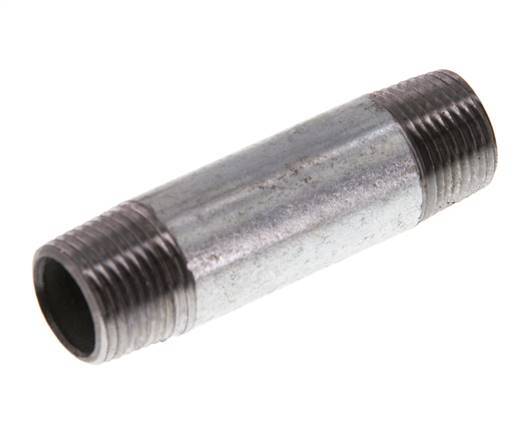 R 3/8'' Zinc plated Steel Double Pipe Nipple 50 Bar DIN 2982 - 60mm [2 Pieces]