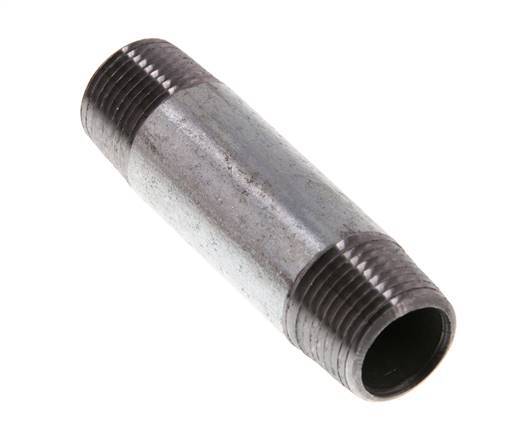 R 3/8'' Zinc plated Steel Double Pipe Nipple 50 Bar DIN 2982 - 60mm [2 Pieces]